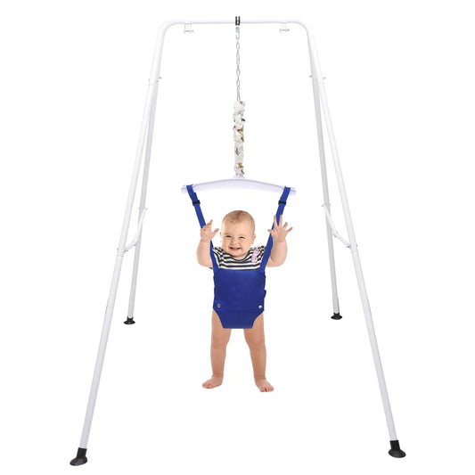 Baby Jumper Swing Outdoor Foldable Swing Set with Stand, 6 Months to 1.5 Years
