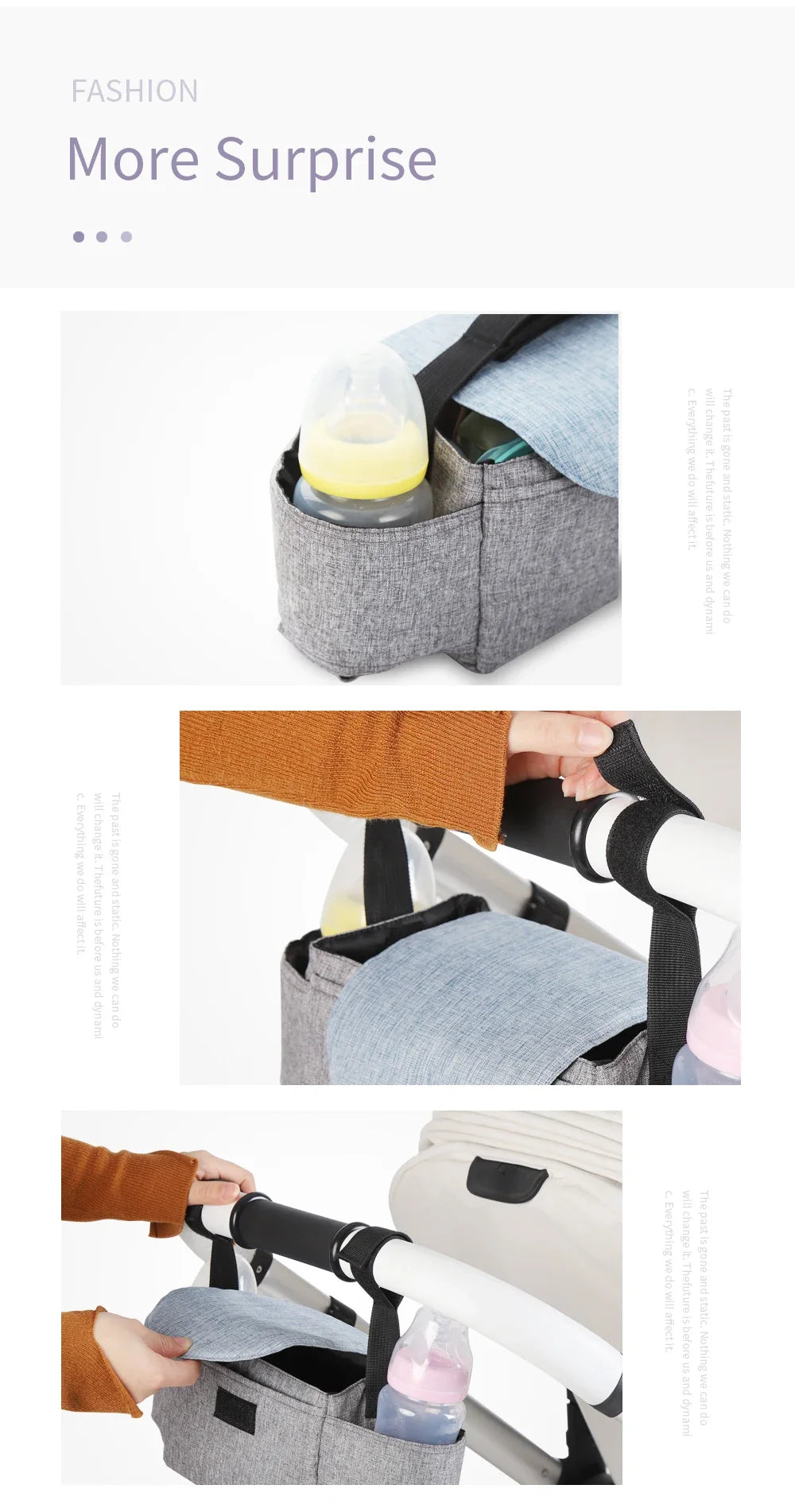 Insulated Baby Bottle Bag & Diaper Organiser