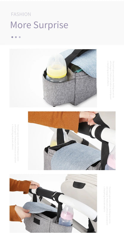 Insulated Baby Bottle Bag & Diaper Organiser