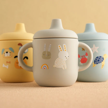 Silicone Baby Training Cup – BPA-Free, Leak-Proof