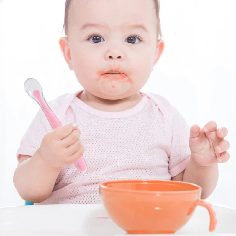 Baby Silicone Learning Spoon Set – 4-Pack, Soft & BPA-Free