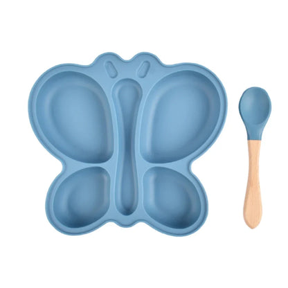 Baby Silicone Plate & Bowl Set – 2pc Non-Slip Suction
