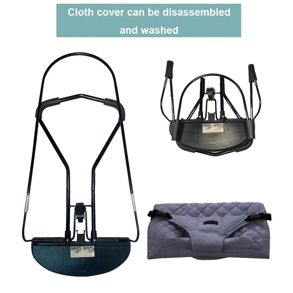 2-in-1 Convertible Baby Bouncer Seat with Toy Bar - No Battery Self-Rocking Hip-Healthy Seat for Infants 0-2 Years