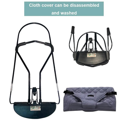 2-in-1 Convertible Baby Bouncer Seat with Toy Bar - No Battery Self-Rocking Hip-Healthy Seat for Infants 0-2 Years