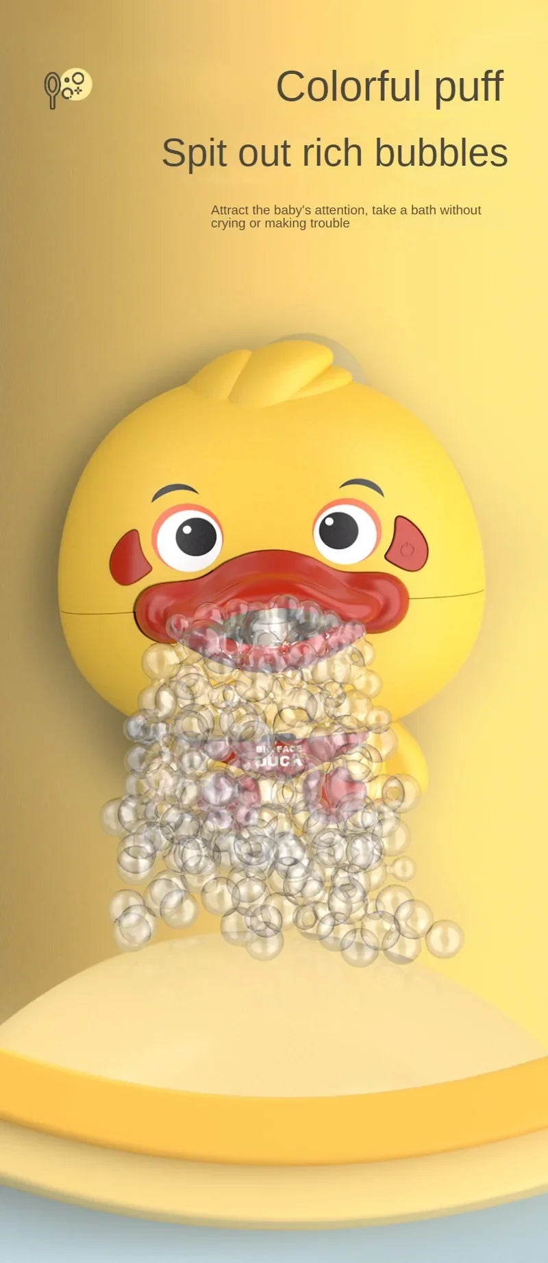 Bubble Duck Baby Bath Toy – Musical Bubble Maker for Toddler Bathtub Fun
