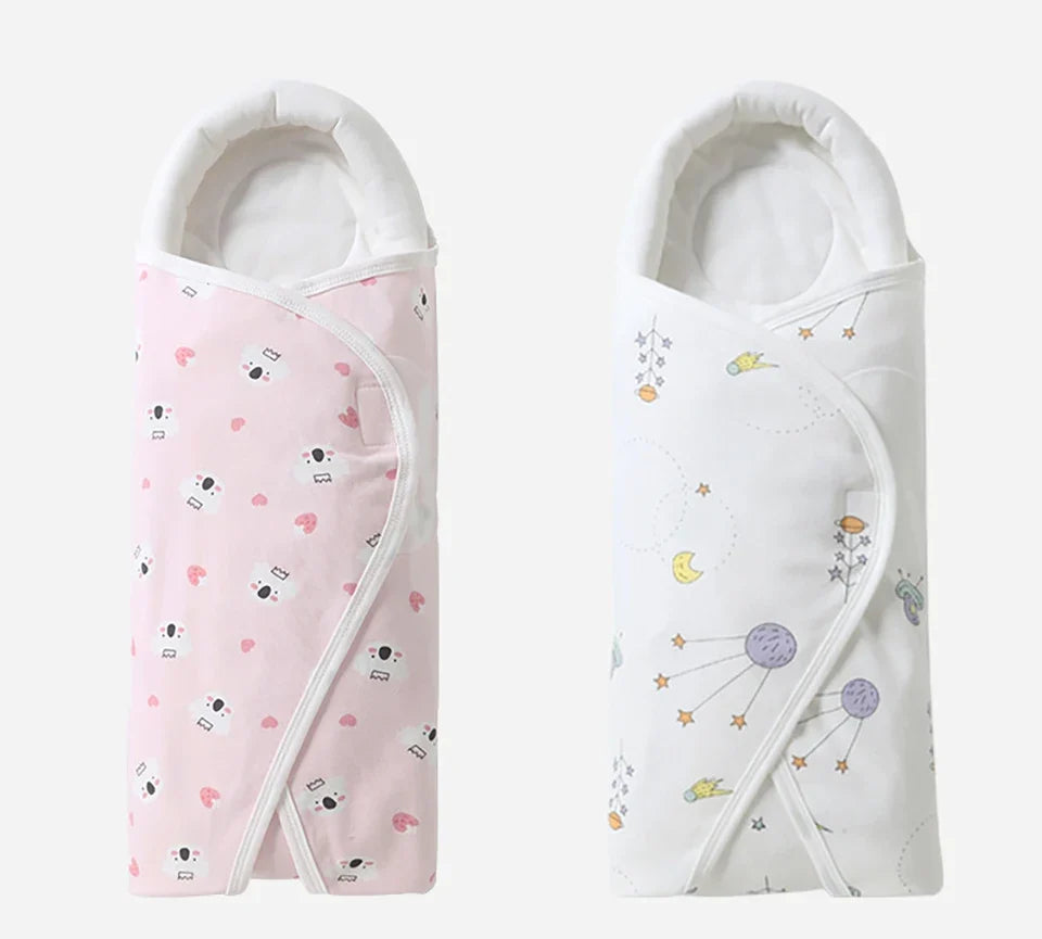 Cotton Baby Swaddle Wrap Blanket – Anti-Startle, 0–6 Months