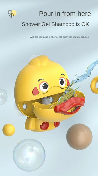 Bubble Duck Baby Bath Toy – Musical Bubble Maker for Toddler Bathtub Fun