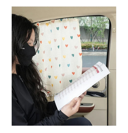 Kids Car Window Sun Shade Curtains – UV & Heat Protection