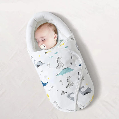 Cotton Baby Swaddle Wrap Blanket – Anti-Startle, 0–6 Months