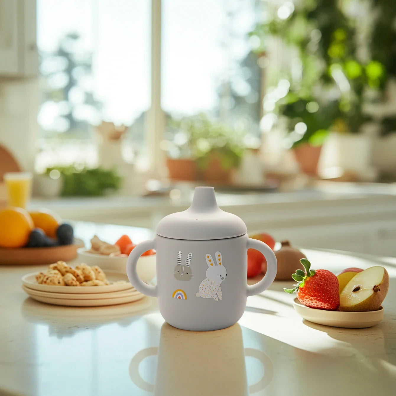 Silicone Baby Training Cup – BPA-Free, Leak-Proof