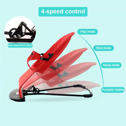 2-in-1 Convertible Baby Bouncer Seat with Toy Bar - No Battery Self-Rocking Hip-Healthy Seat for Infants 0-2 Years