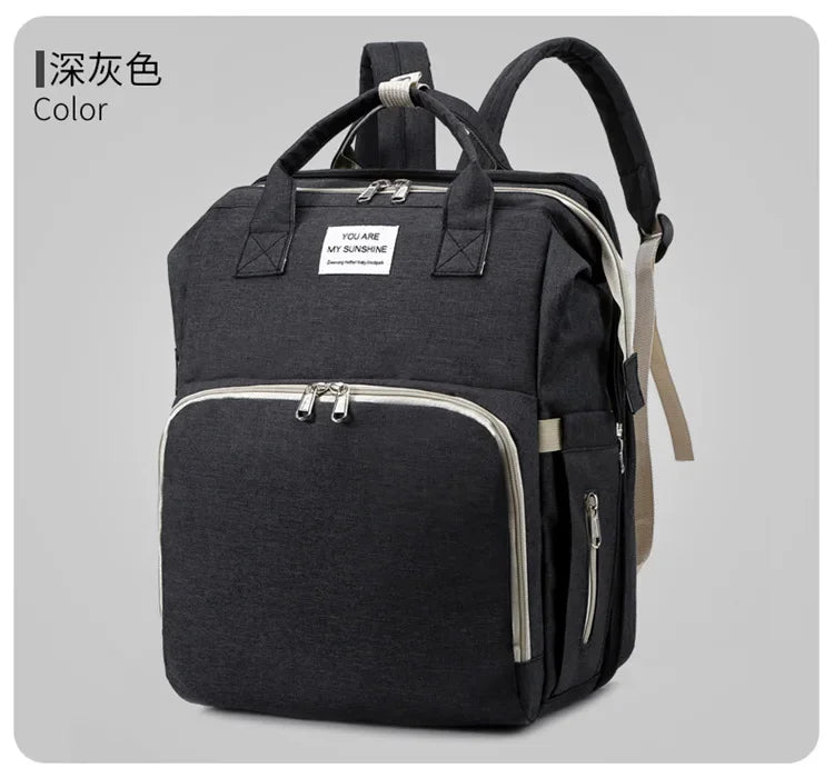 Mummy Diaper Backpack with Changing Mat – Large Travel Bag