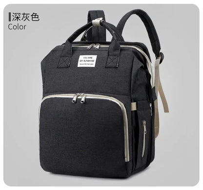 Mummy Diaper Backpack with Changing Mat – Large Travel Bag
