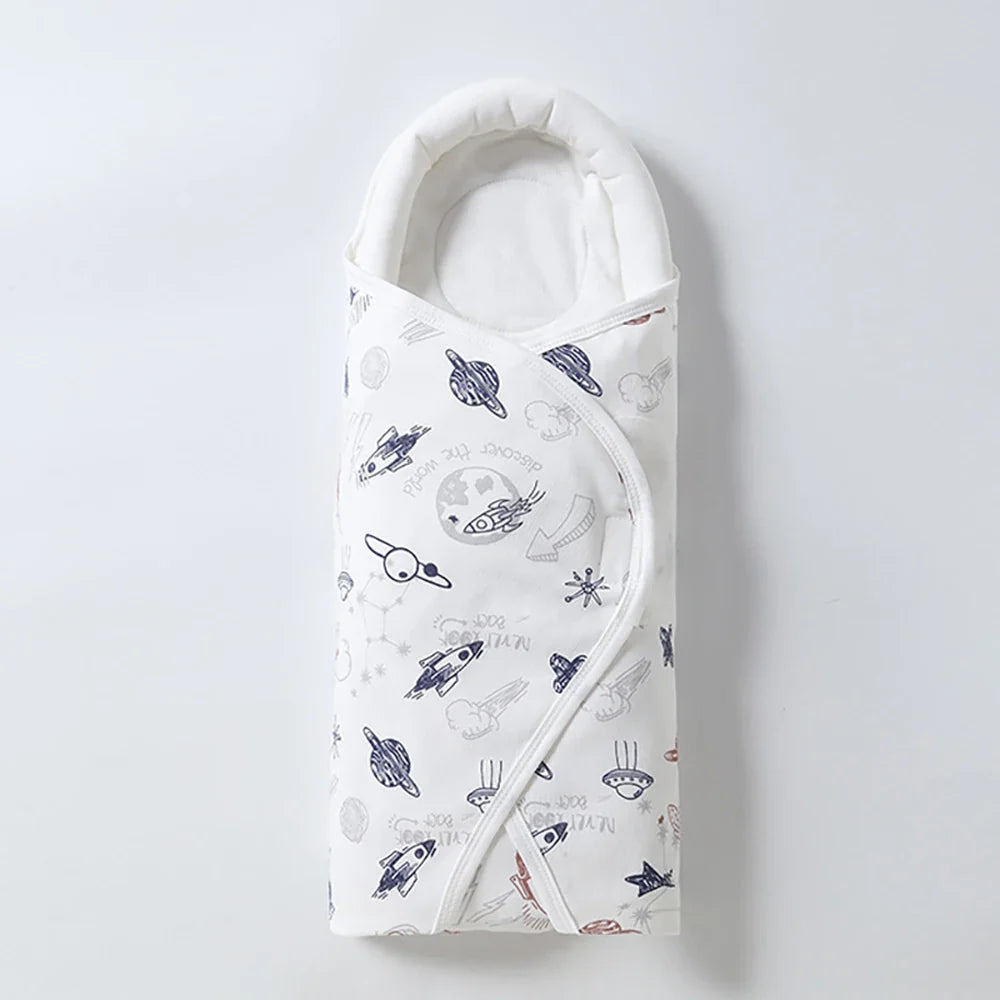 Cotton Baby Swaddle Wrap Blanket – Anti-Startle, 0–6 Months