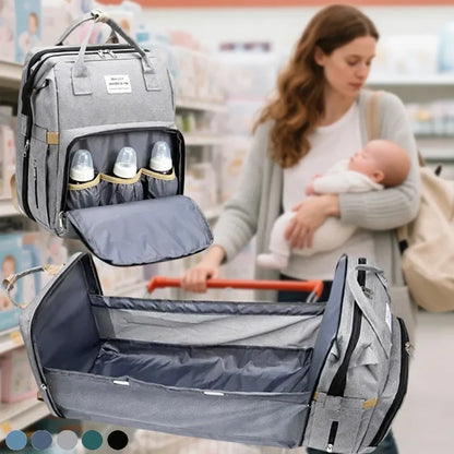 Mummy Diaper Backpack with Changing Mat – Large Travel Bag