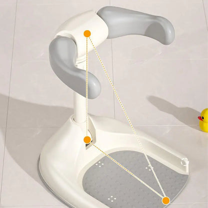 Non-Slip Baby Shower Stand – Foldable Adjustable Height Bath Support for Toddlers