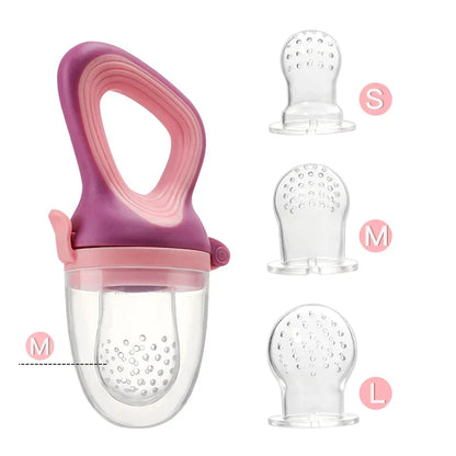 Infant Baby Food Fruit & Vegetable Feeder Pacifier with Medium Mesh Bag