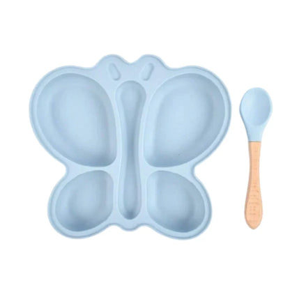Baby Silicone Plate & Bowl Set – 2pc Non-Slip Suction