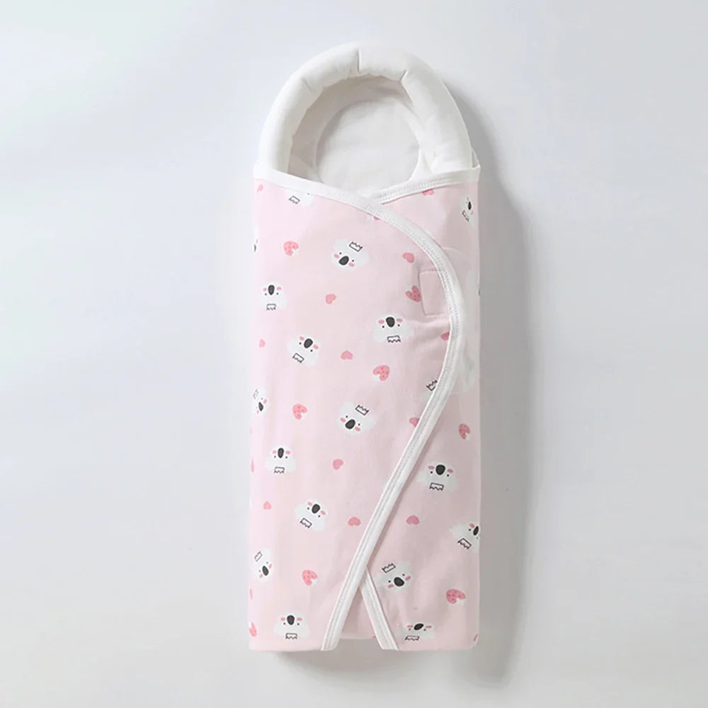 Cotton Baby Swaddle Wrap Blanket – Anti-Startle, 0–6 Months