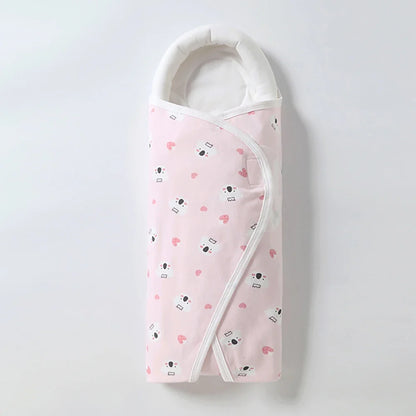 Cotton Baby Swaddle Wrap Blanket – Anti-Startle, 0–6 Months