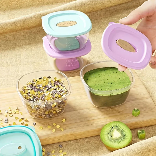 Baby Food Storage Containers 4-Pack – Sealed with Lids