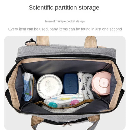 Mummy Diaper Backpack with Changing Mat – Large Travel Bag
