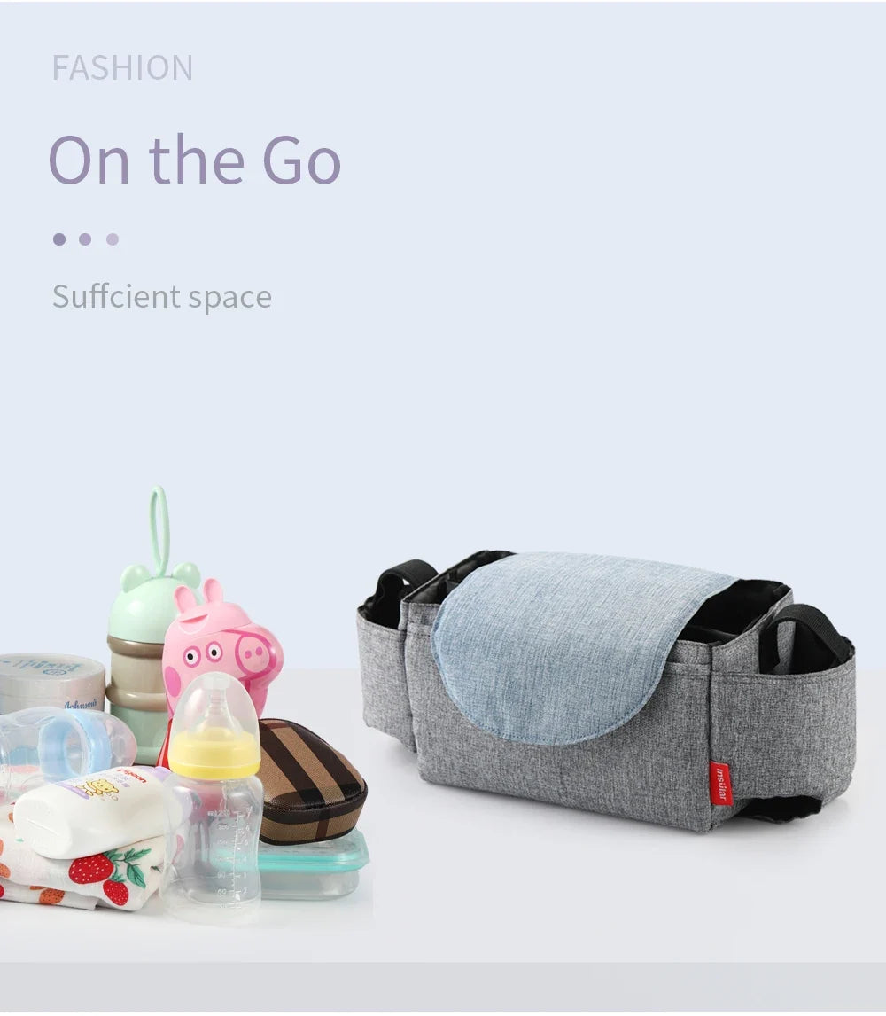 Insulated Baby Bottle Bag & Diaper Organiser