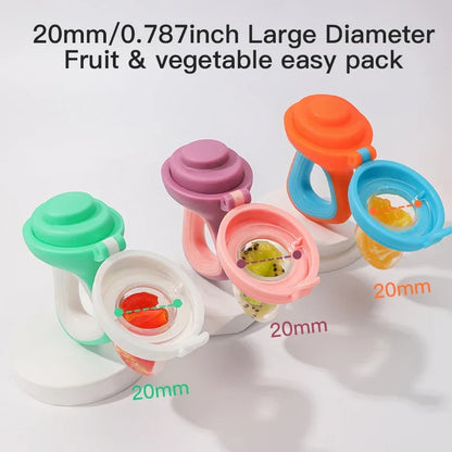 Infant Baby Food Fruit & Vegetable Feeder Pacifier with Medium Mesh Bag