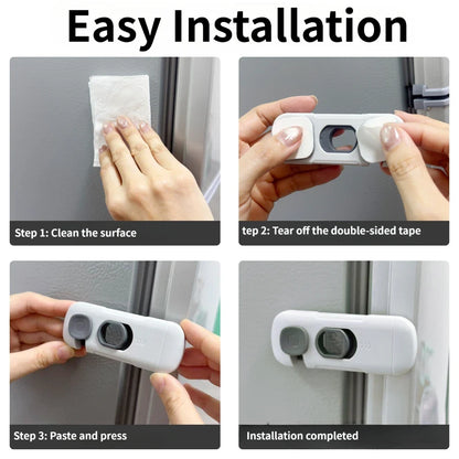 Child Safety Cabinet Locks 2-Pack – No-Tool, Universal Fit