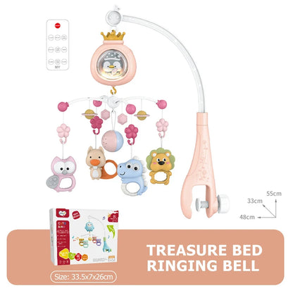 Baby Crib Mobile with Projector, Night Light & Music