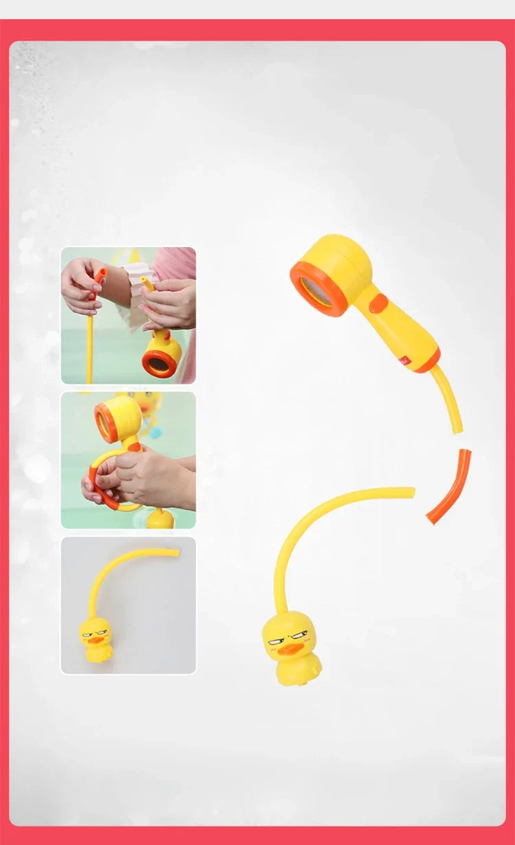 Duck Spray Water Bath Toy – Baby Shower Bathtub Water Toy Set