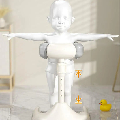 Non-Slip Baby Shower Stand – Foldable Adjustable Height Bath Support for Toddlers