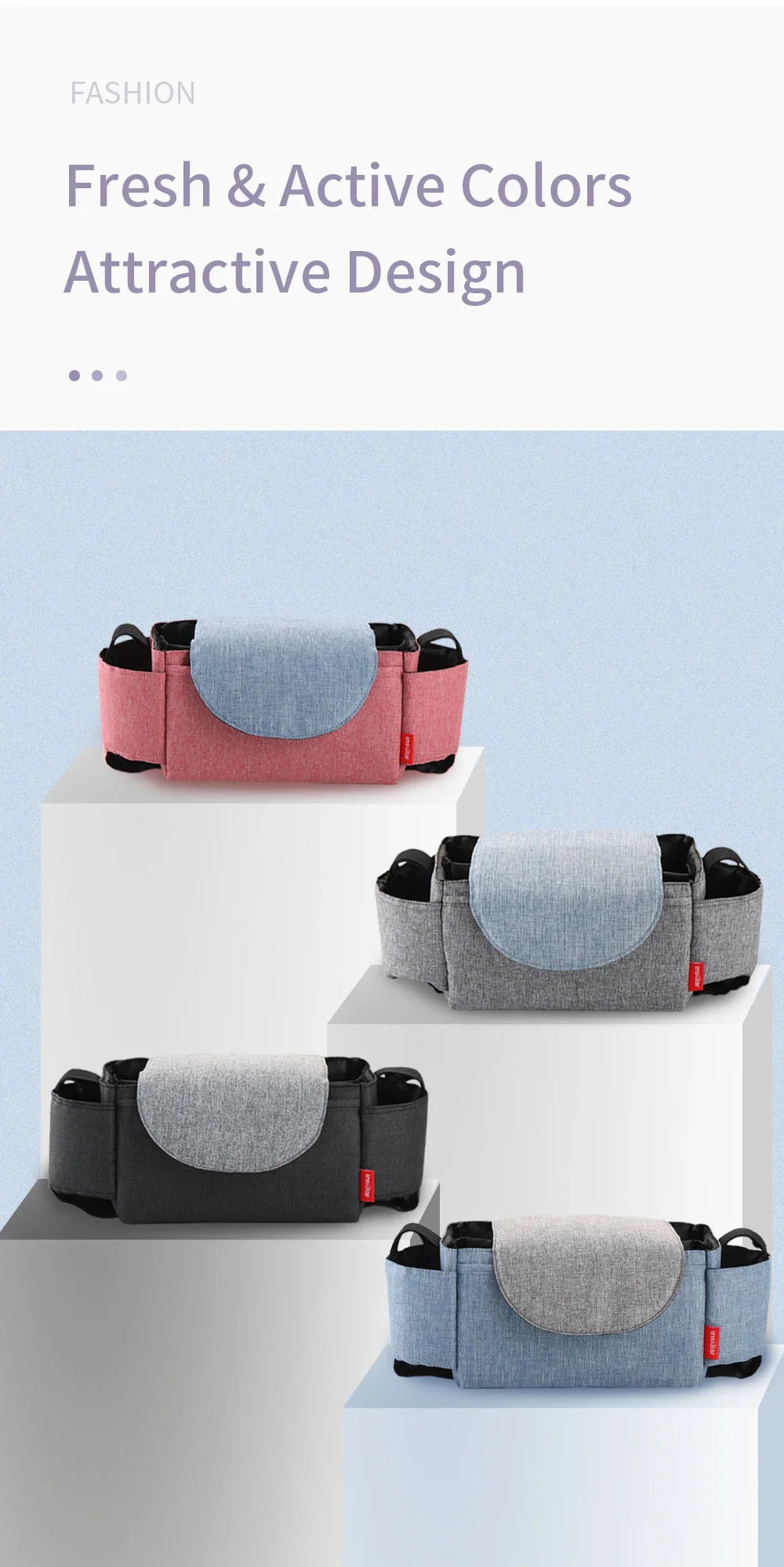 Insulated Baby Bottle Bag & Diaper Organiser