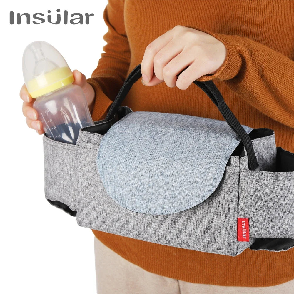 Insulated Baby Bottle Bag & Diaper Organiser