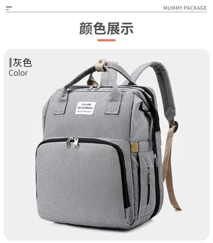 Mummy Diaper Backpack with Changing Mat – Large Travel Bag