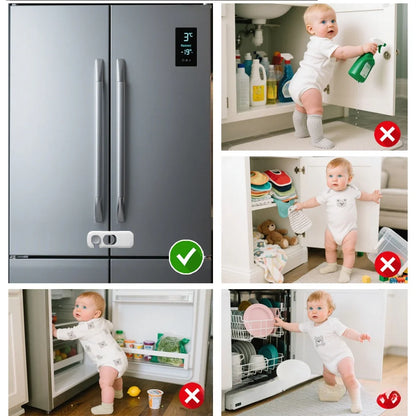 Child Safety Cabinet Locks 2-Pack – No-Tool, Universal Fit