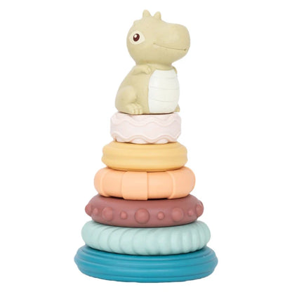 Dinosaur Stacking Tower Toy – Montessori Nesting Rings