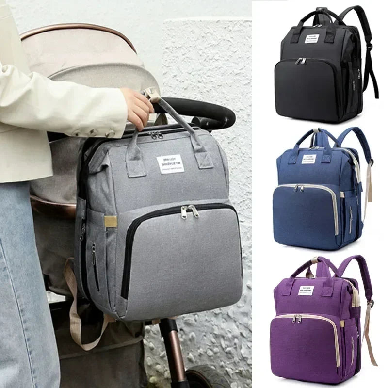 Mummy Diaper Backpack with Changing Mat – Large Travel Bag