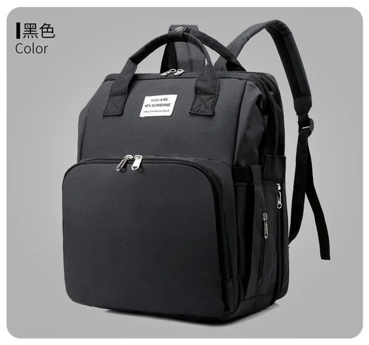 Mummy Diaper Backpack with Changing Mat – Large Travel Bag