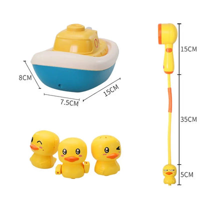 Duck Spray Water Bath Toy – Baby Shower Bathtub Water Toy Set