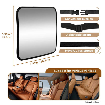 Shatterproof Baby Car Mirror – Rear-Facing Seat View