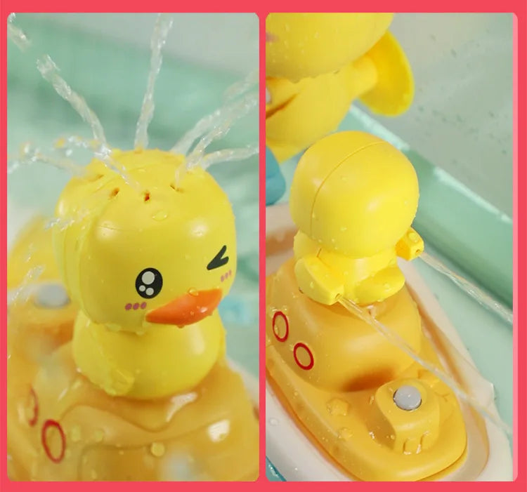 Duck Spray Water Bath Toy – Baby Shower Bathtub Water Toy Set