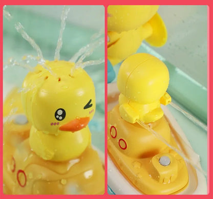 Duck Spray Water Bath Toy – Baby Shower Bathtub Water Toy Set