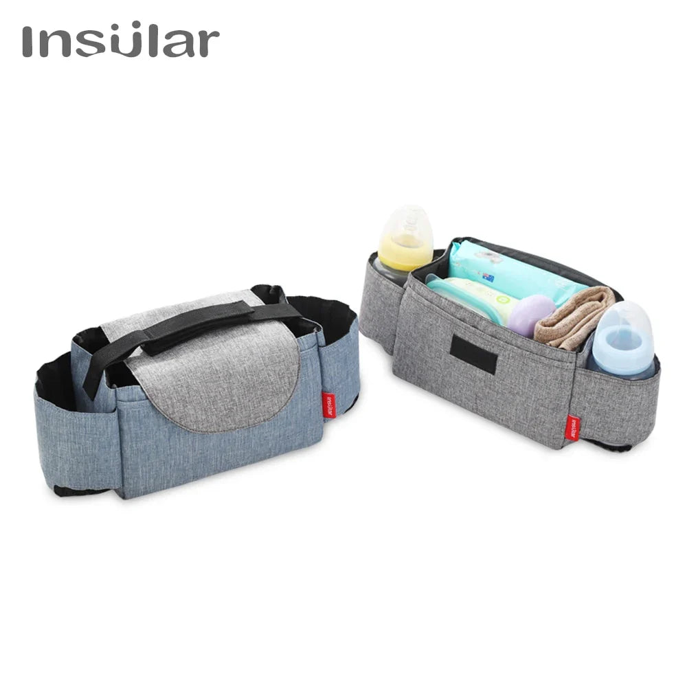Insulated Baby Bottle Bag & Diaper Organiser