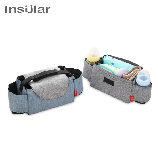 Insulated Baby Bottle Bag & Diaper Organiser