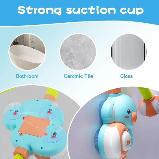 Cartoon Elephant Baby Bath Sprayer – 360° Jet Wash Head