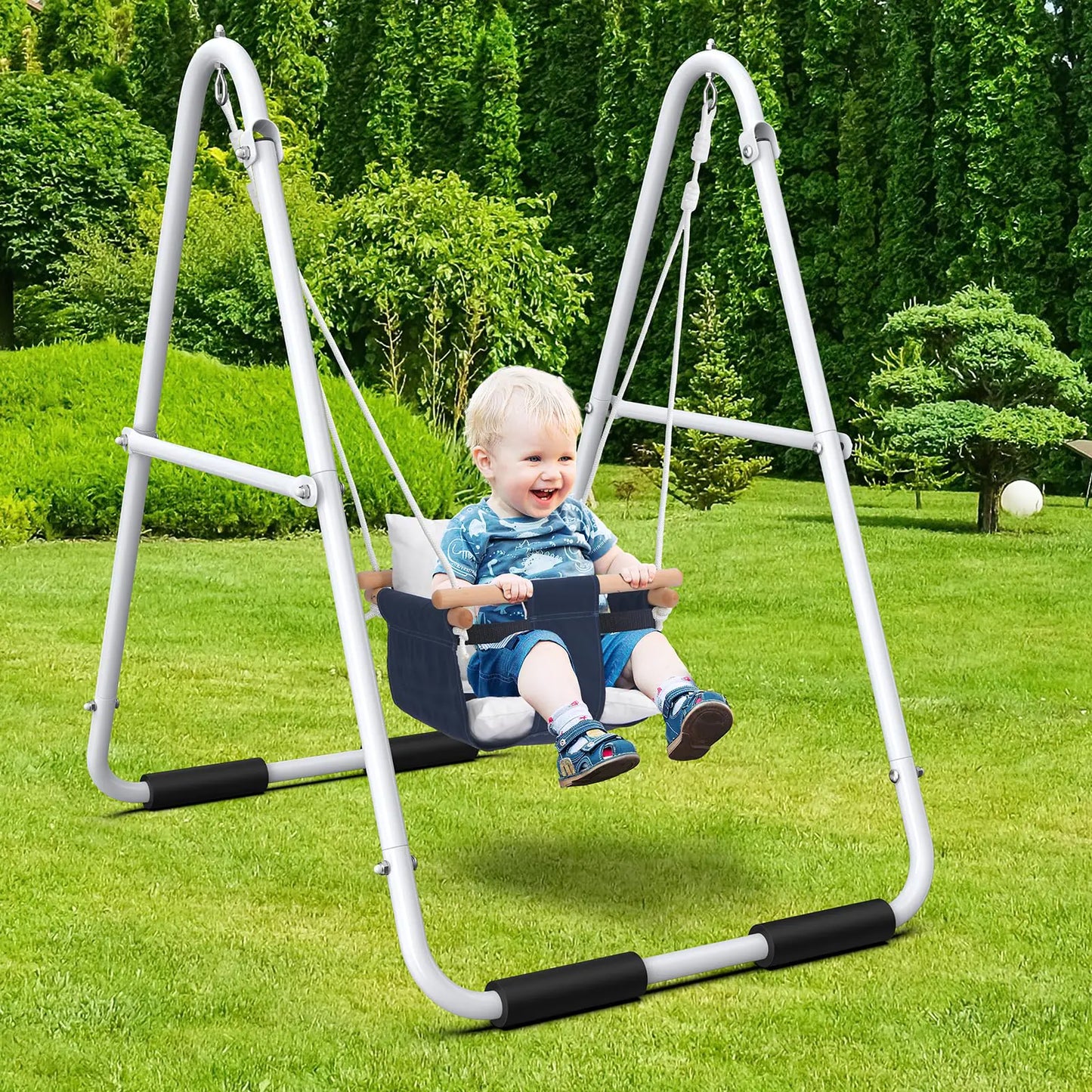 Toddler Swing Baby Swing with Heavy Duty Foldable Stand