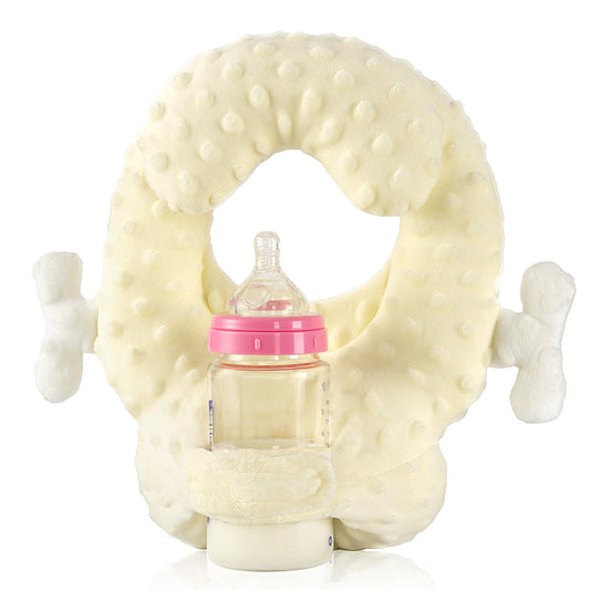 Baby Bottle Holder Cushion – Portable Hands-Free Self-Feeding Pillow for Newborns